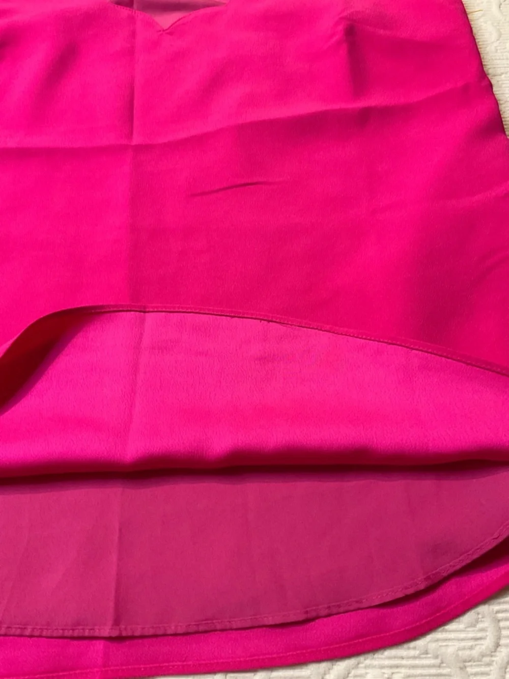 J. Crew Scalloped Halter Top in Fuchsia Pink. Size 0. Summer Vacation NWOT